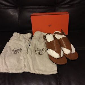 Authentic Hermes Kola Sandals Size 37.5